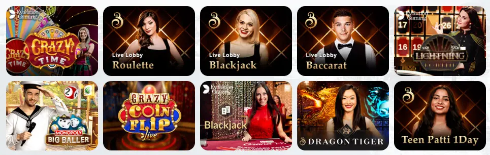 Jeux de casino en direct BETTYSPIN CASINO