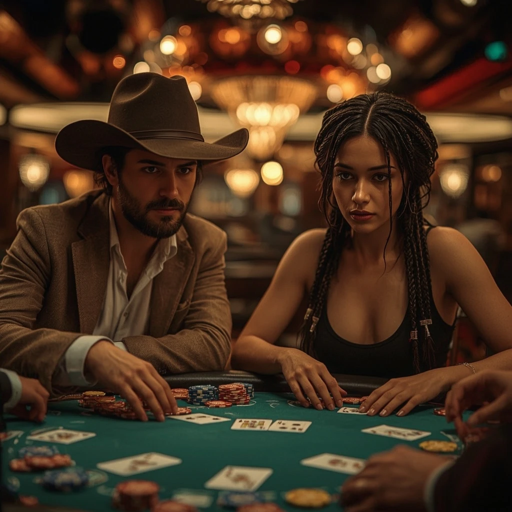 photo de deux joueurs de poker BETTYSPIN CASINO