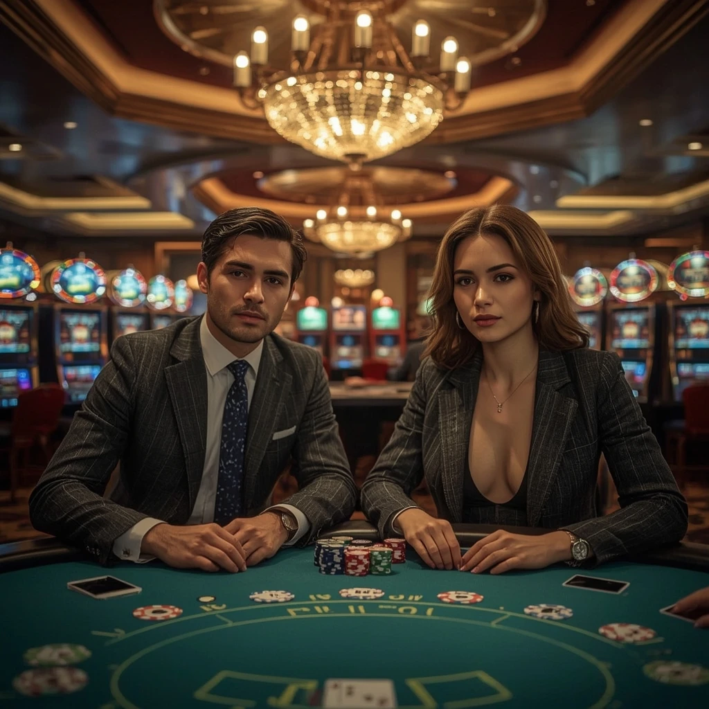 Deux joueurs de poker chez Bettyspin Casino